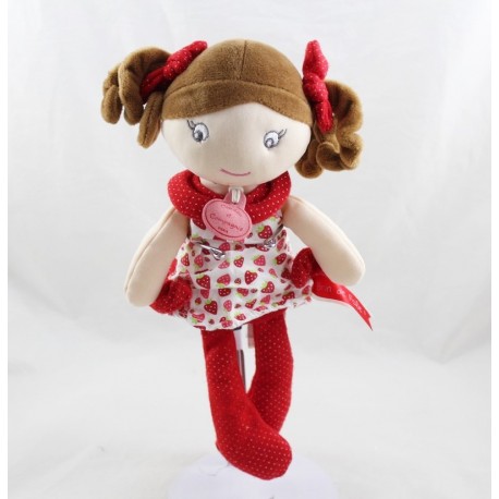 Bambola fragola DOUDOU ET COMPAGNIE Les Demoiselles Brin de folie 30 cm