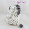 Plush zebra GIPSY white gray stripes