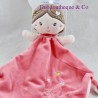 Blanket flat doll BARLEY SUGAR pink unicorn