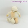 Teddybär BABY NAT' Taschentuch beige und braune Mütze 27 cm