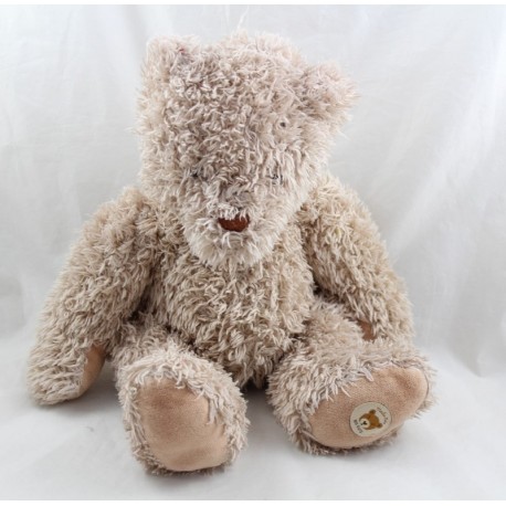 Plush Leopold bear MOULIN ROTY Quickly a hug Beige bears 35 cm