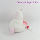 Pañuelo Doudou unicornio BABY NAT' arco iris blanco 26 cm