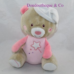 Teddy bear BARLEY SUGAR pink baguette