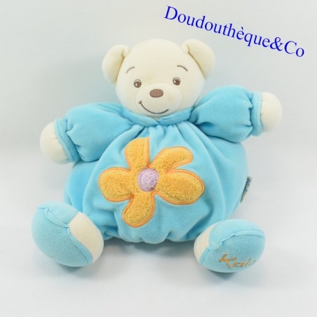 Teddybär KALOO patapouf blau orange Blume 24 cm