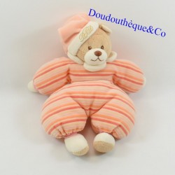 Teddy bear BUKOWSKI semi flat orange cap 27 cm