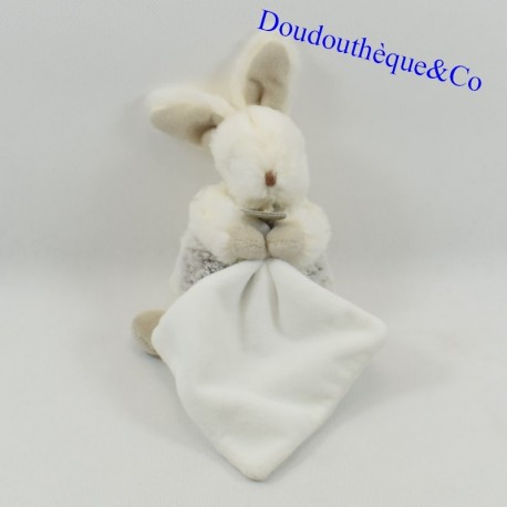 Doudou Taschentuch Kaninchen BABY NAT' The Flakes weiß braun meliert BN749 18 cm Doudou Taschentuch Kaninchen BABY NAT' The Flakes weiß braun meliert BN749 18 cm