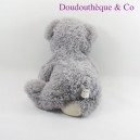 Teddy bear MAX & SAX gray knot satin 40 cm