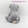 Teddybär MAX & SAX grauer Knoten satiniert 40 cm