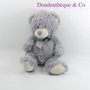 Teddybär MAX & SAX grauer Knoten satiniert 40 cm