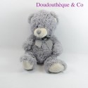 Teddybär MAX & SAX grauer Knoten satiniert 40 cm
