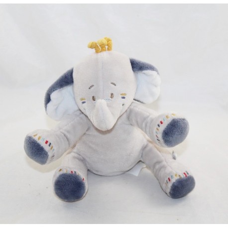 Musikalischer Plüsch Bao Elefant NOUKIE'S Bao & Wapi Elefant blau beige 20 cm Musikalischer Plüsch Bao Elefant NOUKIE'S Bao & Wapi Elefant blau beige 20 cm