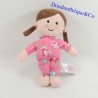 Doudou Mädchen PRIMARK EARLY DAYS Pyjama rosa Blüten 22 cm