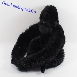 Plush gorilla ZOOPARC BEAUVAL M'Baku black long arms 28 cm