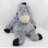 Doudou burro JELLYCAT gris negro pelo largo microperlas 27 cm