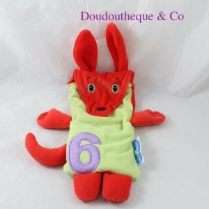 Doudou rabbit pouch LES INCOLLABLES number 6