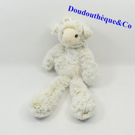 Plush sheep RODADOU RODA beige long hair 40 cm