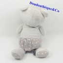Teddy bear ORCHESTRA PREMAMAN star gray white fluorescent 34 cm