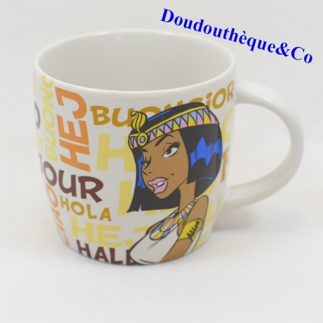 Taza de cerámica Cleopatra y César de Astérix y Copa Obélix Hola 9 cm