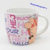 Ceramic mug Falbala and Obelix d'Asterix and Obelix cup Hello 9 cm