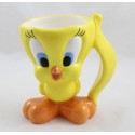 Mug 3D Titi WARNER BROS 1999 Les Looney Tunes canari jaune 13 cm
