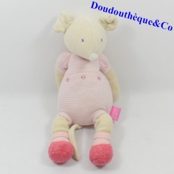 Plush mouse Lila MOULIN ROTY Lila and Pink Patachon 28 cm