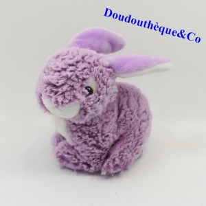 Conejo de felpa CREACIONES DANI púrpura moteado pelo largo 12 cm