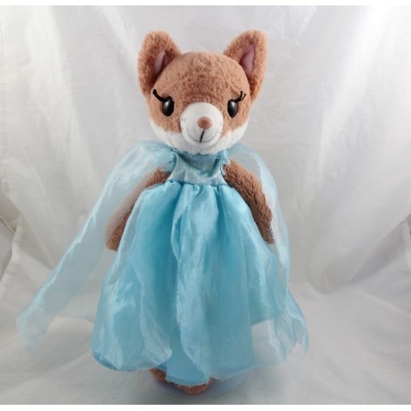 Plüsch Eva Fox SNUKIS von Depesche fox blaues Kleid 34 cm