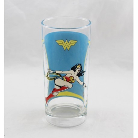 Cristal transparente Wonder Woman DC COMICS Superhéroe azul rápido 13 cm