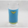 Transparent glass Wonder Woman DC COMICS Quick blue superhero 13 cm