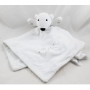 Doudou plat ours PRIMARK EARLY DAYS Cuddle please ours blanc 45 cm