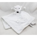 Doudou plat ours PRIMARK EARLY DAYS Cuddle please ours blanc 45 cm