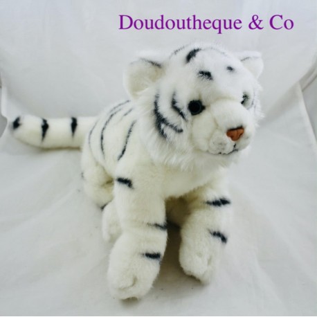 Peluche tigre blanc ANNA CLUB PLUSH WWF allongé