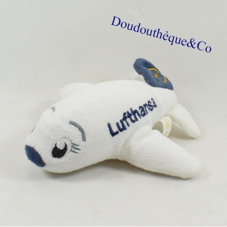 Plush aircraft LUFTHANSA white and gray 13 cm