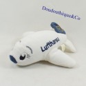 Plüschflugzeug LUFTHANSA weiß und grau 13 cm