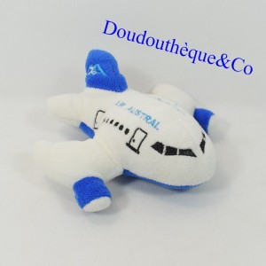 Peluche aereo AIR AUSTRAL bianco e blu 18 cm