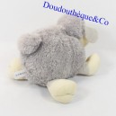 Plush sheep NICOTOY gray and white eyes embroidered 23 cm