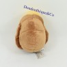 Tortuga de felpa BUKOWSKI marrón y amarilla sentada 10 cm