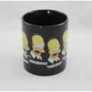 Mug jour de la semaine Homer Simpson Daily Homer noir collector expressions visage 10 cm