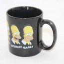 Mug jour de la semaine Homer Simpson Daily Homer noir collector expressions visage 10 cm