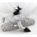 Peluche Truffle âne  JELLYCAT gris noir coussin pillow pets 39 cm