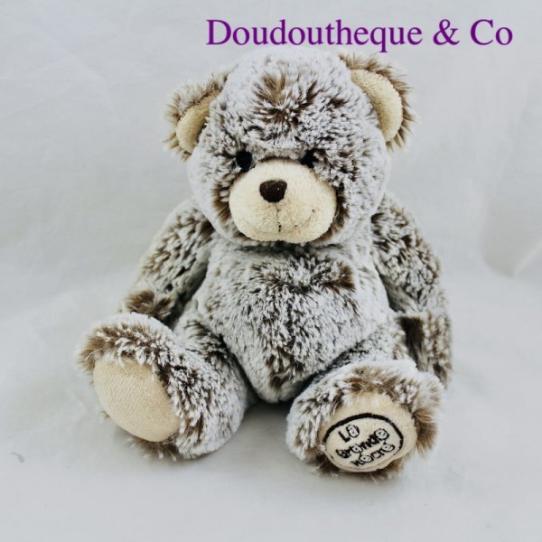 Teddy bear GRANDE RECRE brown heather 20 cm SOS doudou