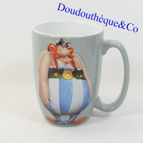 Mug céramique Obelix PARC ASTERIX en relief  "Je ne boude pas je réflechis " 13 cm