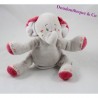 NOUKIE'S Anna and Pili Pink Beige Elephant Musical Plush 16 cm