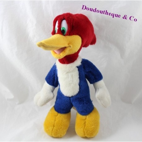 Plush Woody Woodpecker PORT AVENTURA woodpea blue red 28 cm