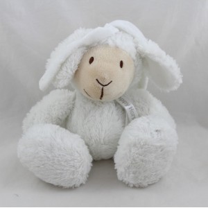 Peluche musicale mouton HAPPY HORSE blanc créme 27 cm