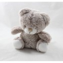 Teddybär TEX BABY braun chiné Carrefour sitzend 14 cm
