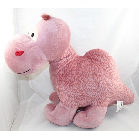 Plush dinosaur MAX & SAX pink Carrefour large model 60 cm