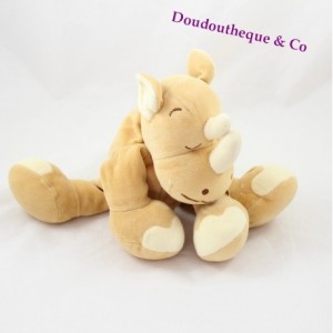 NOUKIE'S beige Savane Collection Rhinoceros Kirafu Plüsch 25 cm