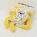 Doudou puppet octopus HOUSES OF THE WORLD yellow 22 cm