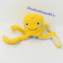 Doudou Puppe Oktopus HÄUSER DER WELT gelb 22 cm